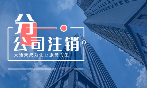 分公司注销需要什么材料