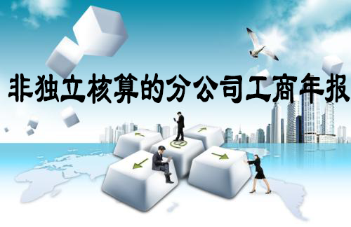 非独立核算的分公司工商年报